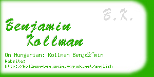 benjamin kollman business card